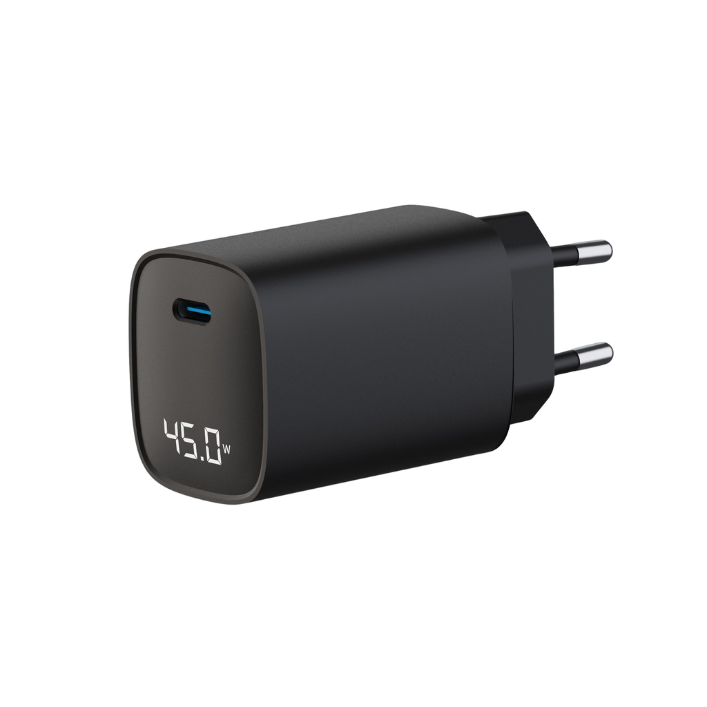 Astrum WATZ45L 45W PD USB‑C Wall Charger LCD Black 24m