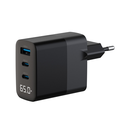 Astrum WATZ65G 65W PD Wall Charger 1A2C LCD Black 24m
