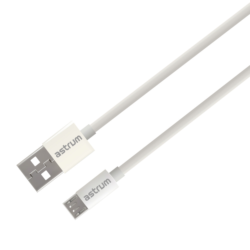 Verve UM20 Micro USB Cable 1.0m 2A Fast 480Mbps White 24m