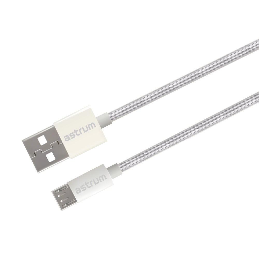 Verve UM30 Micro USB Cable 1.0m 2A Fast Braided White 24m