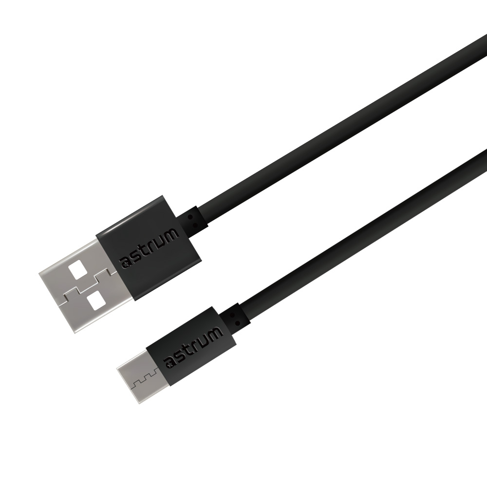 Verve UC20 USB‑C Cable 1.0m 2A Fast 480Mbps Black 24m