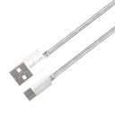 Verve UC30 USB‑C Cable 1.0m 3A Fast Braided White 24m