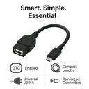 Astrum OD020 Micro USB to USB‑A OTG Cable 20cm Black 12m