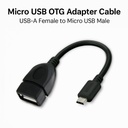 Astrum OD020 Micro USB to USB‑A OTG Cable 20cm Black 12m