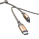 Astrum VMCC60 USB‑C to USB‑C Cable 2.0m 60W Braided Gold 12m