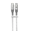 Astrum VMCC60 USB‑C to USB‑C Cable 2.0m 60W Braided White 12m