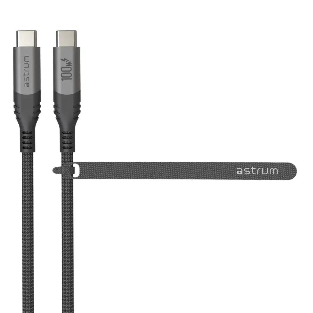 Astrum VMCC60 USB‑C to USB‑C Cable 2.0m 60W Braided Grey 12m