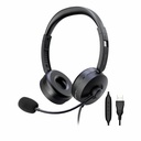 Astrum HU660 Dual‑Sided USB Headset 270° Mic 140g 24m