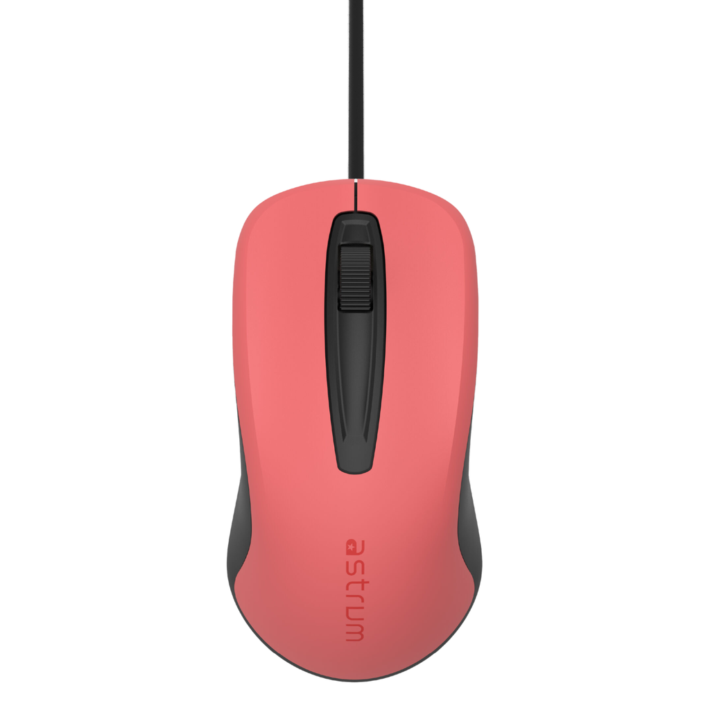 Astrum MU120 3B USB Wired Optical Mouse Red Black