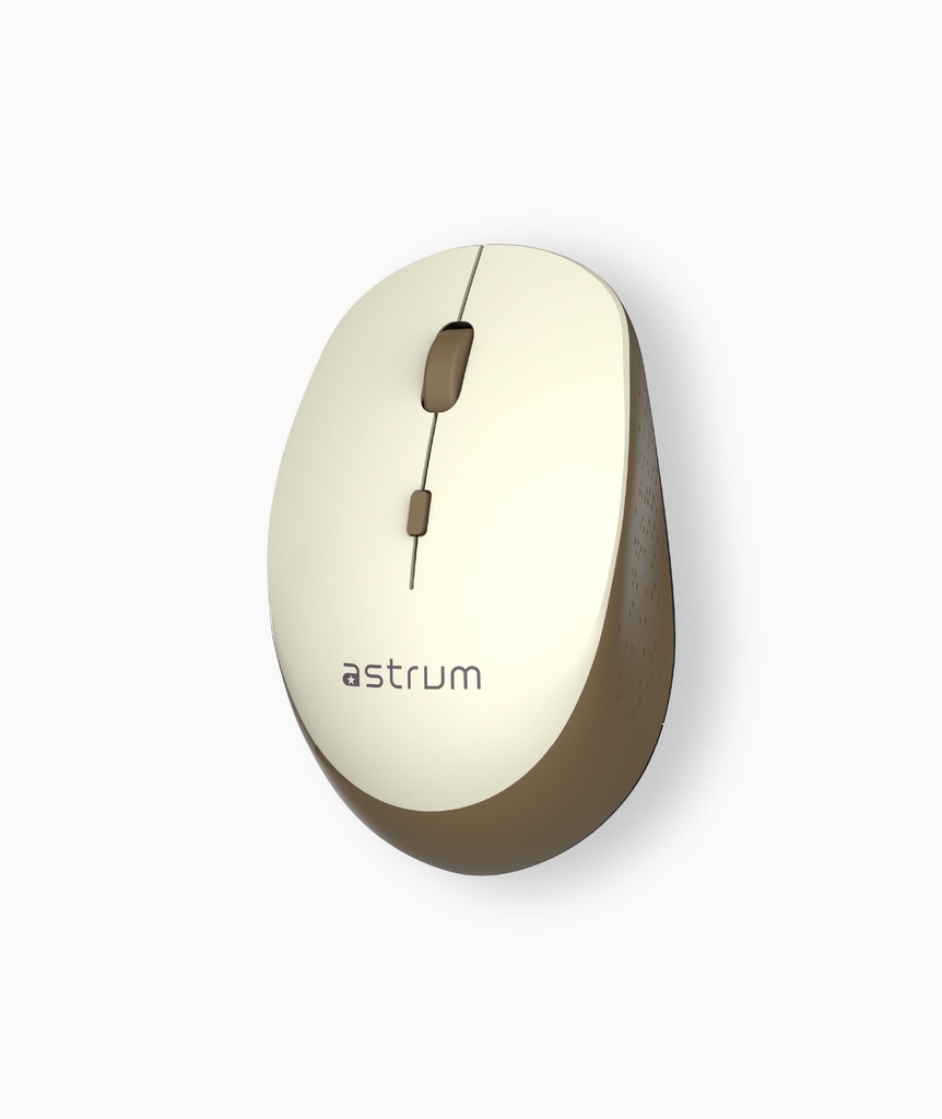 Astrum MW210 Wireless Silent Laser Mouse Gold Brown