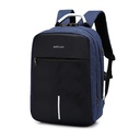 LB220 15″ Blue/Black Oxford Laptop Backpack USB Lock 430g 24m