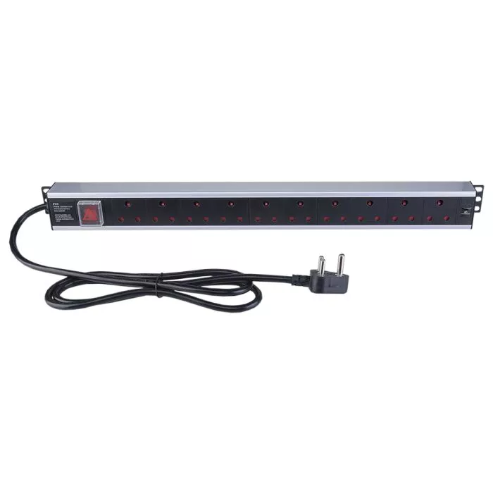 Linkbasic CAB‑P10 10‑Way Aluminium Rack PDU  