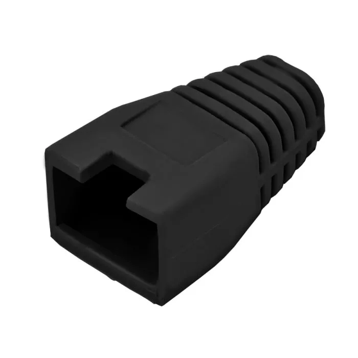 Linkbasic RJ45B‑BL Black RJ45 Boots (HDPE)  