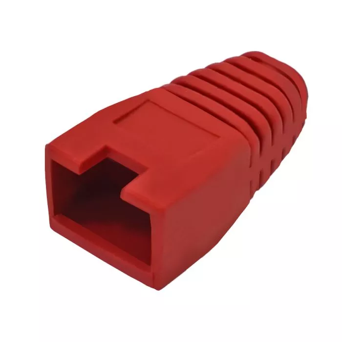 Linkbasic RJ45B‑R Red RJ45 Boots (HDPE)  