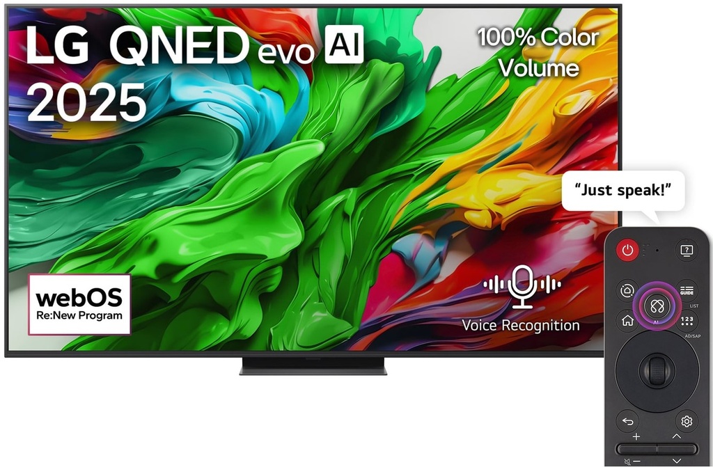 LG 65" QNED evo AI MiniLED 4K TV