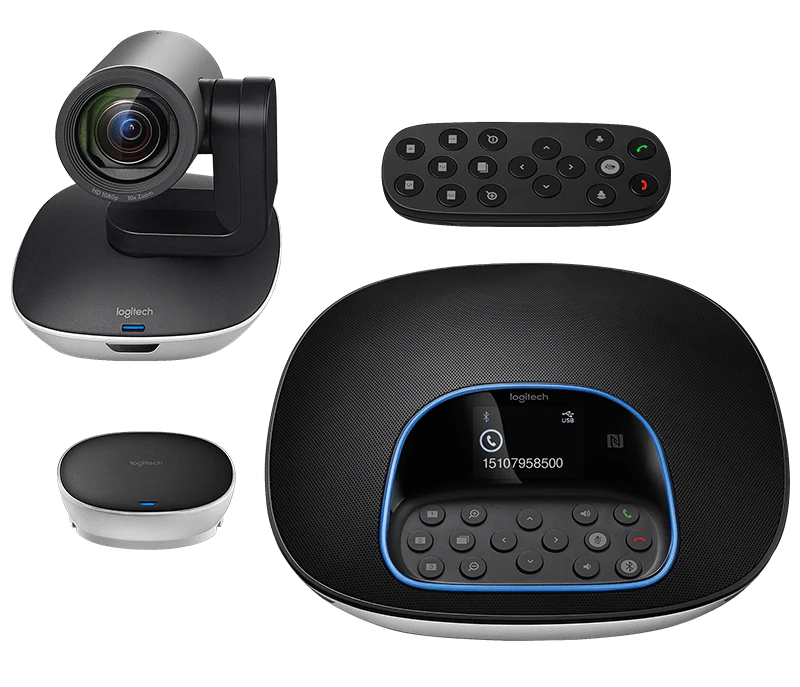 Logitech GROUP Video Conferencing System – All-in-One HD Solution for Medium/Large Rooms