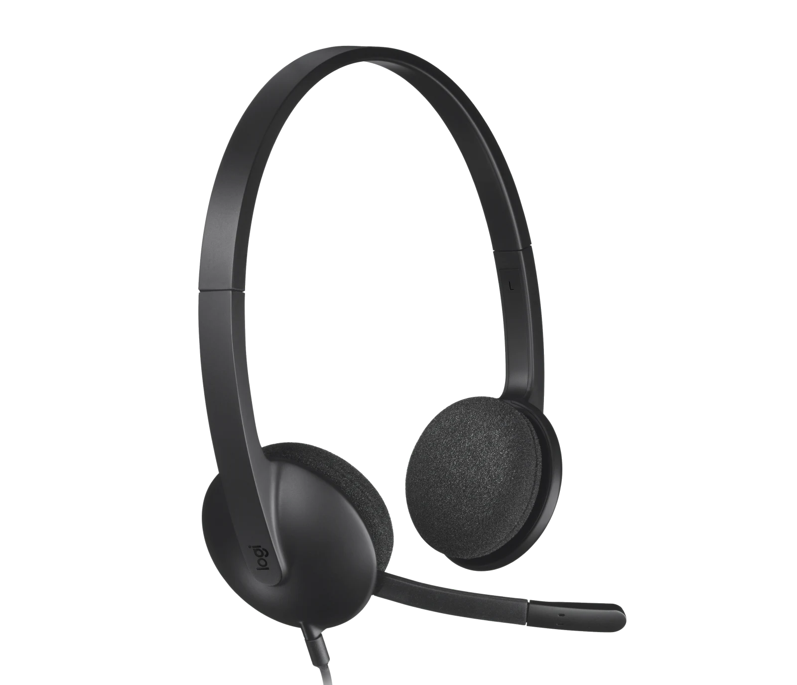Logitech H340 USB Headset – Noise-Cancelling Mic, Stereo Sound, Plug & Play