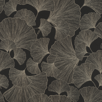 Silkhouse Golden Ginko Midas Wallpaper Casa Mila
