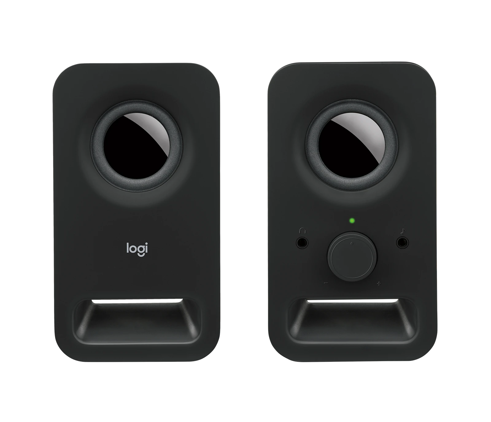 Logitech Z150 Compact Stereo Speakers – Rich Sound with Dual Input (Black)
