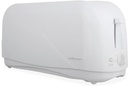 Mellerware 4 Slice Plastic White Toaster 1300W Hot Slice | 24440