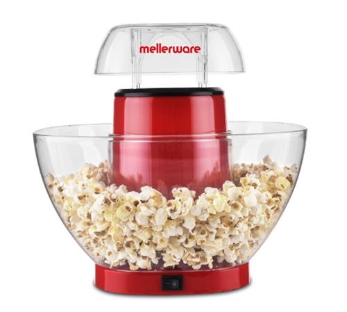 Mellerware Hot Air Popcorn Maker – Healthy, Oil-Free Snacks in Minutes (4.5L, 1200W, Red) | 27302
