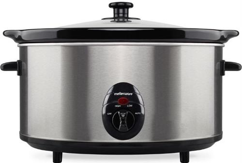 Mellerware Slow Cooker Stainless Steel Brushed 6.5L 320W | 27560A