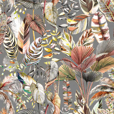 Silkhouse Dosel Toronto Fog Botanical Fabric 280cm