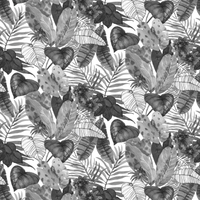 Silkhouse Nirvana Charcoal Botanical Fabric 280cm
