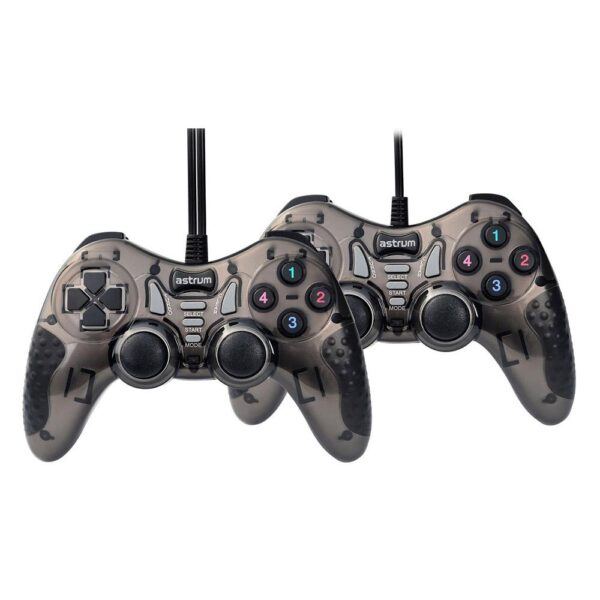 Astrum GP230 Twin Vibration Wired Gamepads – Dual PC Controller Set