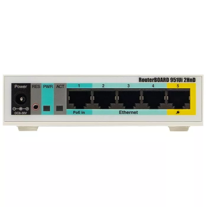 MikroTik RB‑951Ui2 2.4GHz WiFi Router 5 Port  