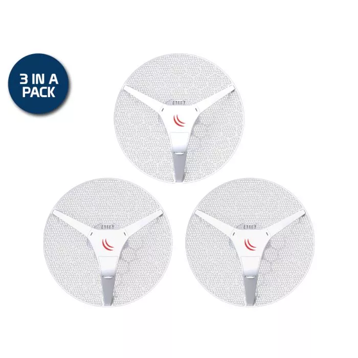MikroTik RB‑LHG5‑3 LHG 5 Tripack 24.5dBi CPE  