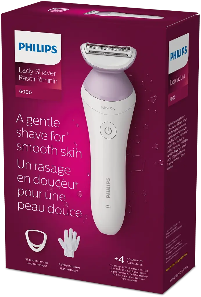 Philips Lady Shaver Series 6000 Cordless shaver with Wet and Dry use | BRL136/00