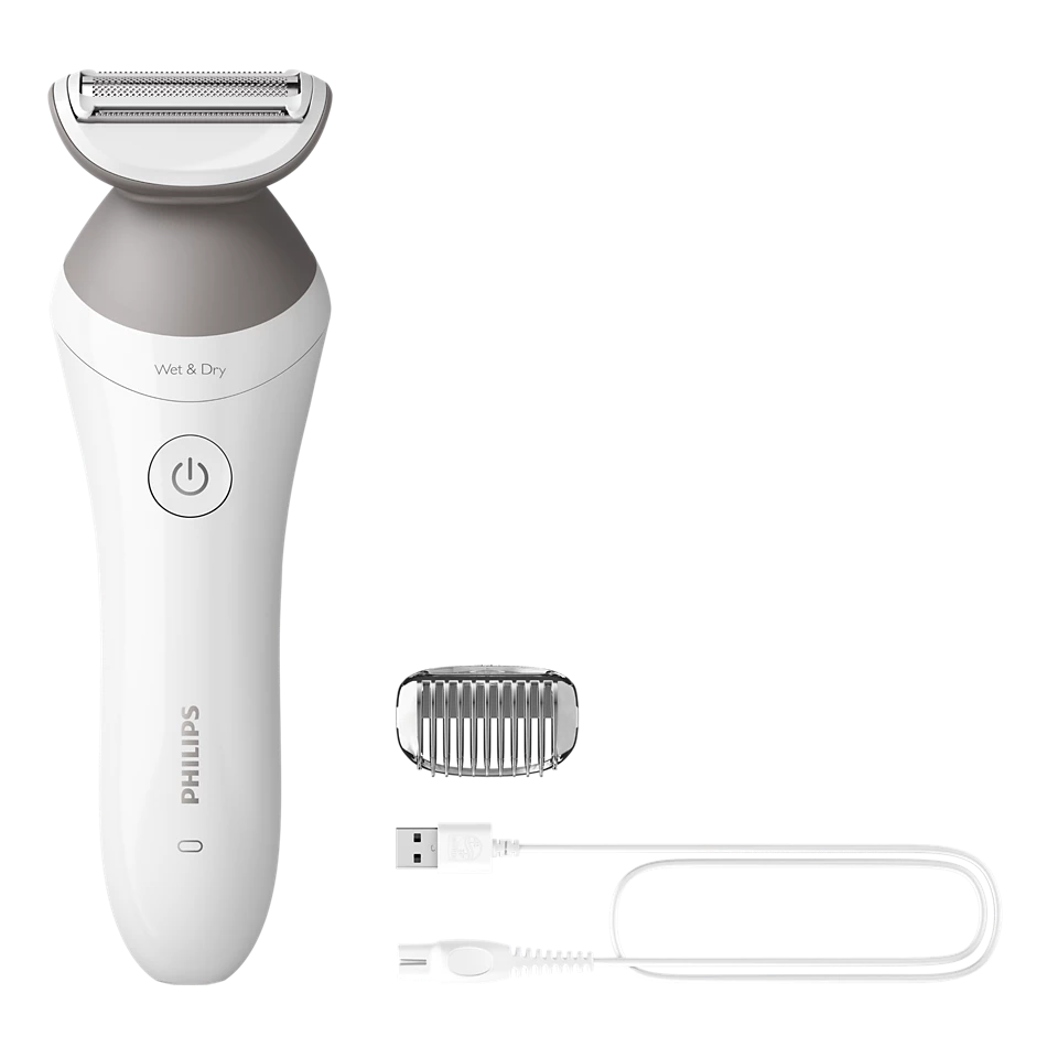 Philips Lady Shaver Series 6000 Cordless shaver with Wet and Dry use Grey | BRL126/00