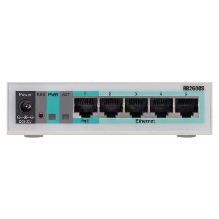 MikroTik RB‑260GS SwOS Smart Switch 1SFP