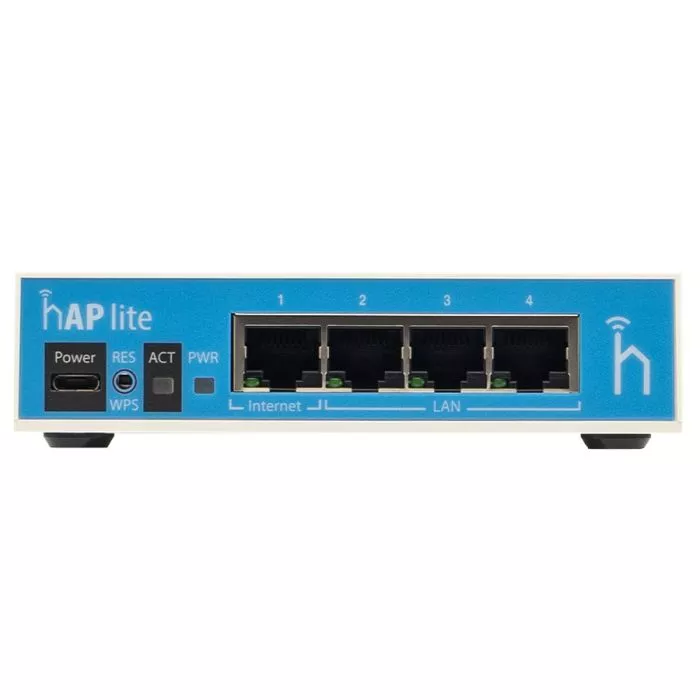 MikroTik hAP Lite RB941-2ND 4× Ethernet Wi‑Fi 4 Router