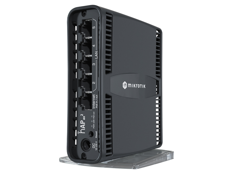 MikroTik hAP ax2 RBC52IG-5HAXD2HAXD-TC Wi‑Fi 6 Router