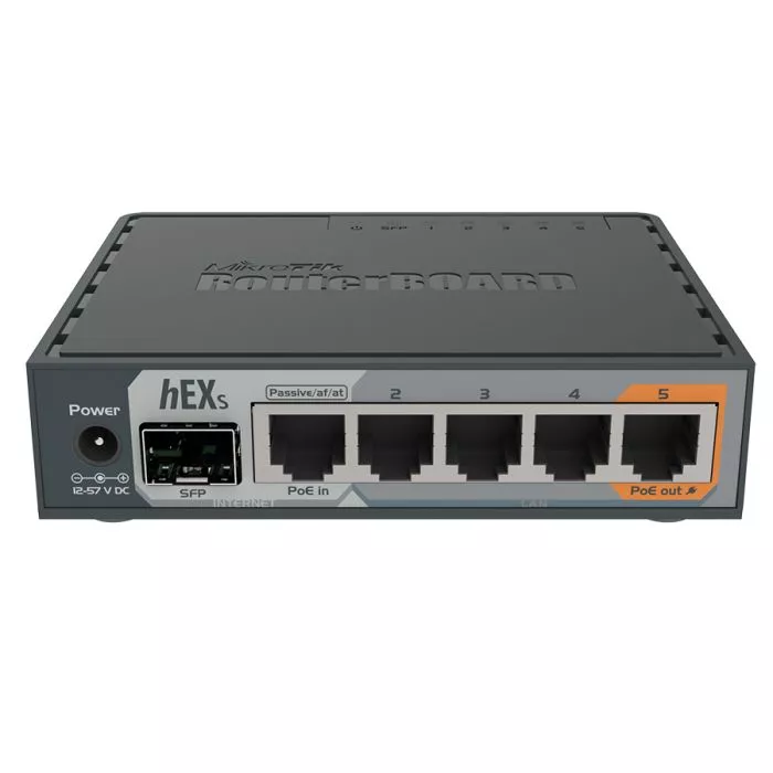 MikroTik hEX S 5-Port Gigabit SFP Router (RBE60iUGS)