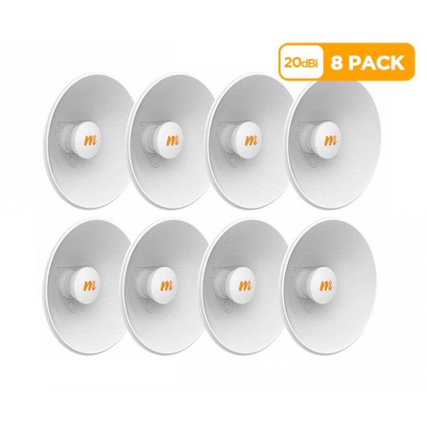Mimosa N5-X20 twist-on 5GHz 20dBi antenna 270mm (8 Pack) | MIM-N5-X20-8PACK