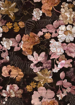 Silkhouse Sarabi Golden Rose Velvet Fabric 140cm