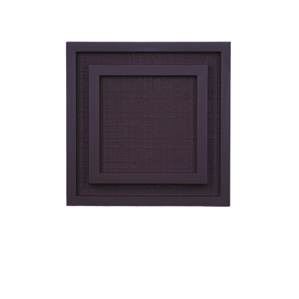 Cubist PVC Holdback with Voile Arm - Mahogany Curtain Accessory