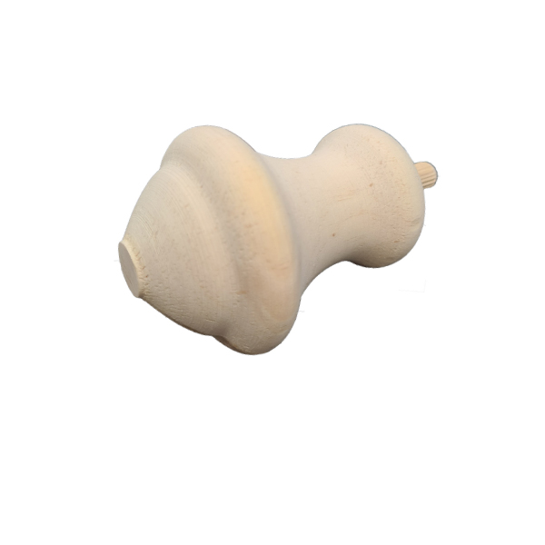 34mm Protea Curtain Finial - Natural Wood Accent