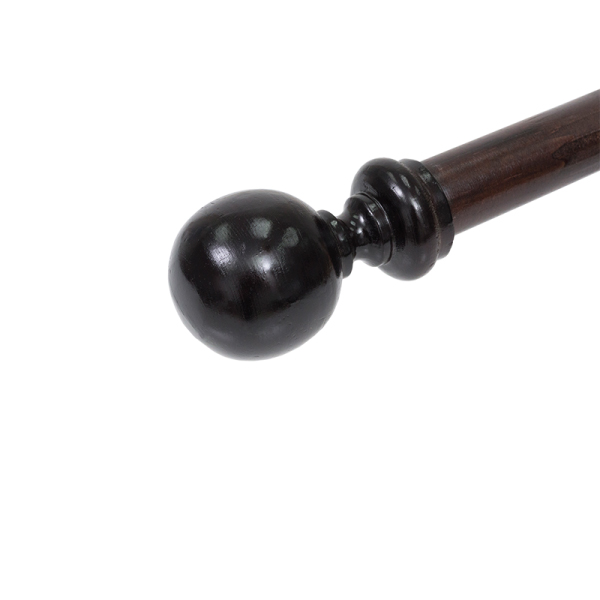 34mm Ball Curtain Finial - Mahogany Finish