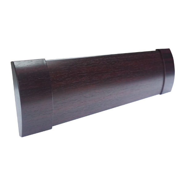 105mm Plain Curtain Pelmet - Mahogany Finish (3.5m)