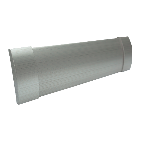 105mm Plain Curtain Pelmet - Moonlight Finish (3.5m)