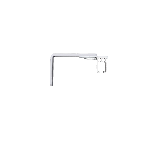 Wave Track Bracket Single Wall Fix White