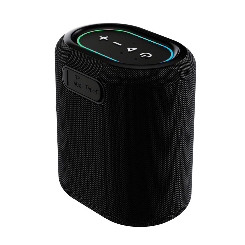 Astrum SP150 Bluetooth Speaker 12W RMS, IPX6 Waterproof, RGB Light, TWS Stereo, TF/USB/AUX, Hands Free Mic Black SKU: A14515-B