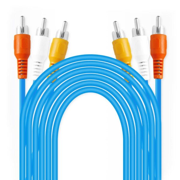 Astrum RC303 3m 3RCA Gold 3×3mm OD PVC 24m