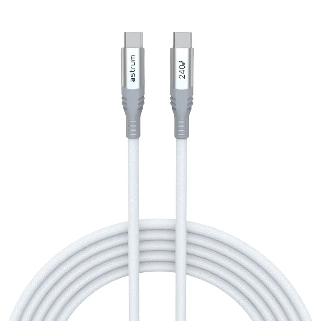 Astrum VMCC240 USB‑C to USB‑C Cable 3.0m 240W White