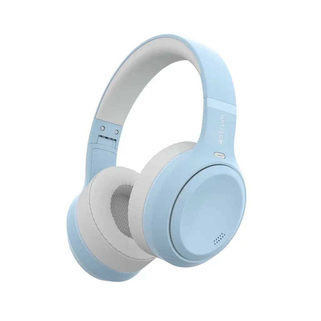 Astrum Ease Drift Hybrid ANC BT6.0 Over‑Ear Headphone Blue