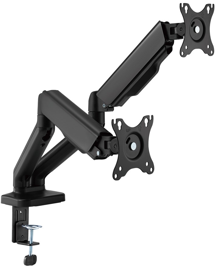 Unimount Spring‑Assisted Dual Arm Monitor Stand